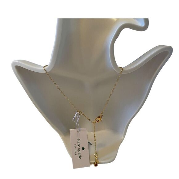 Kate Spade Ice Creme Sundae Gold Toned Pendant Necklace. - Picture 4 of 5